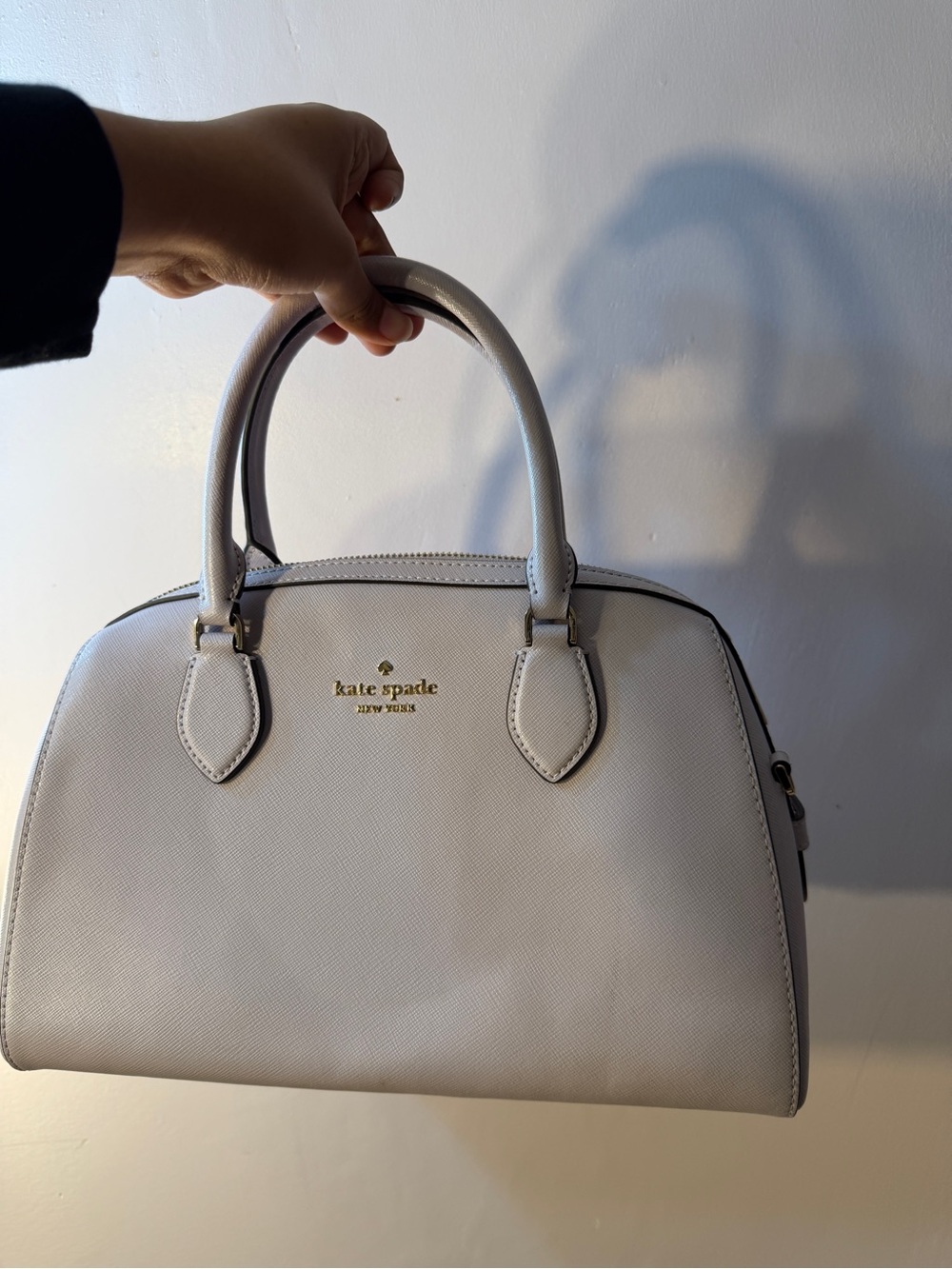 kate spade New York Light lilac Saffiano Leather Satchel